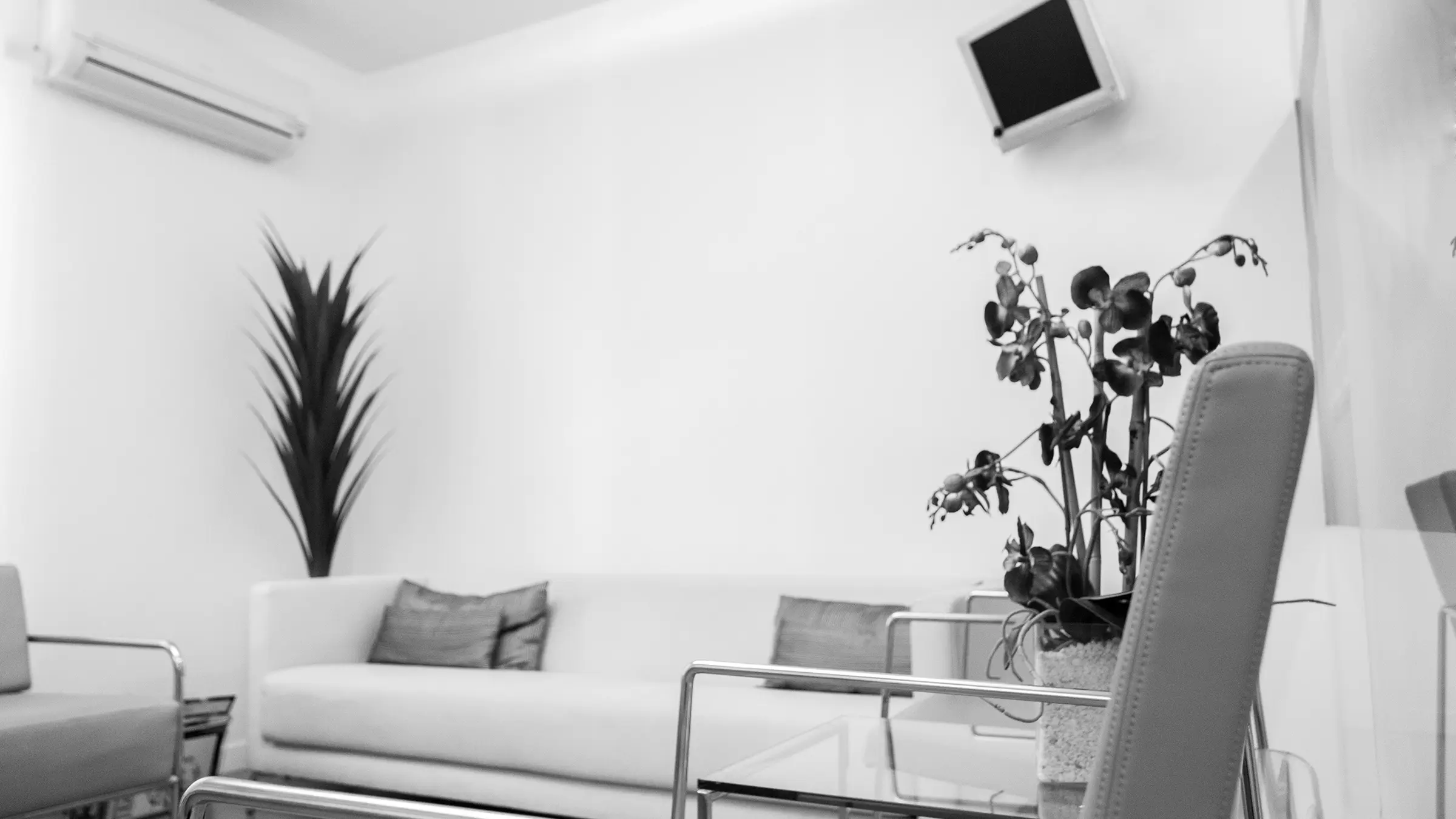 Sala de espera de la clínica